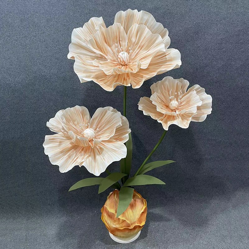 婚庆仿真花EV泡沫花婚礼路引花场景布置橱窗装饰摆件手工成品花