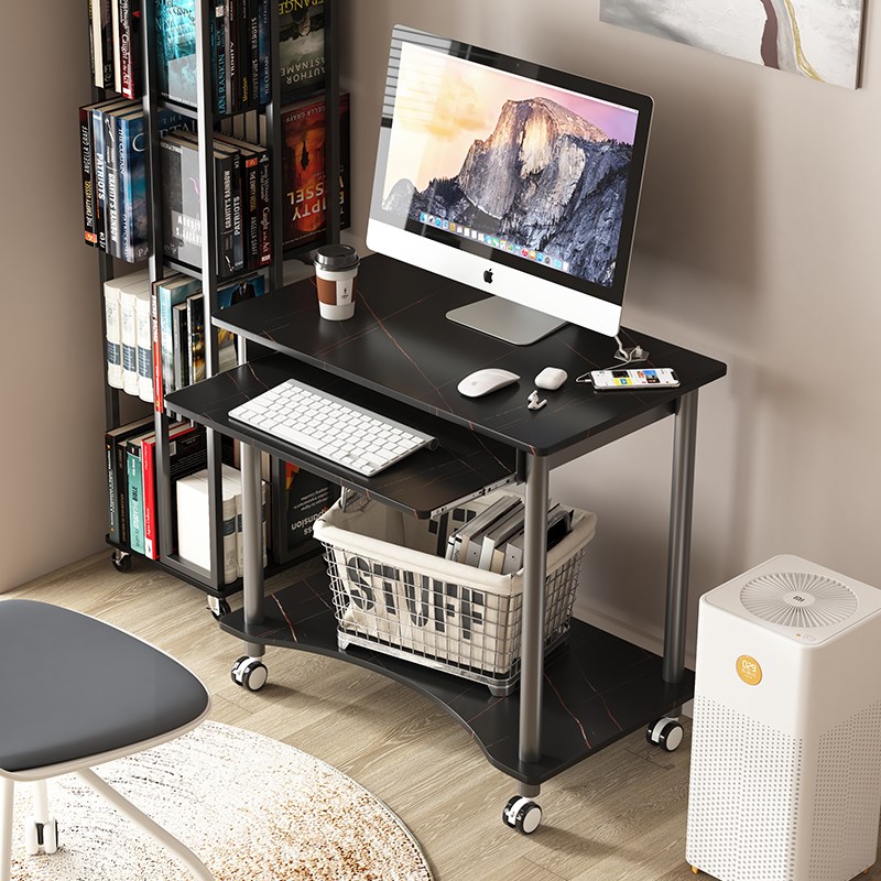 小型可移动电脑桌台式家用卧室学习桌写字桌小户型层书桌电脑台