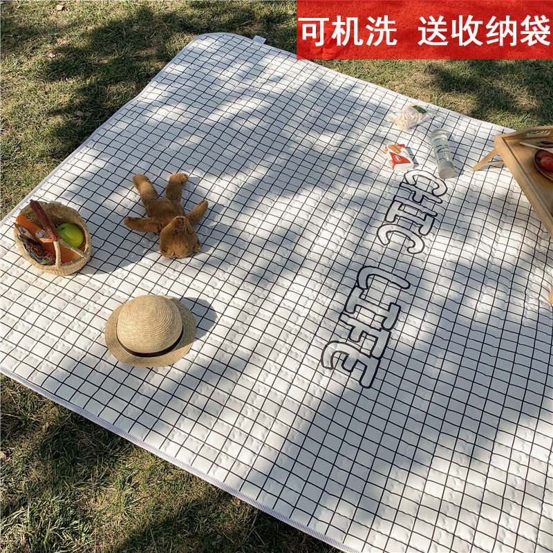 牛津布加厚防水野餐垫可机洗折叠防潮宝宝爬行垫春游垫子沙滩垫