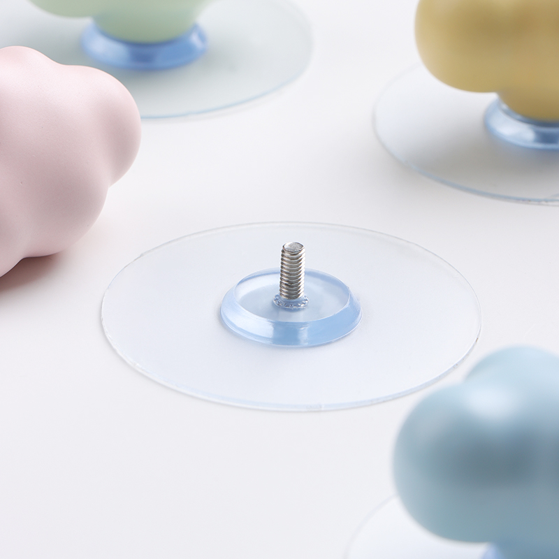 新款星星免打孔拉手衣柜门橱柜抽屉玻璃门单孔陶瓷免钉自粘小把手