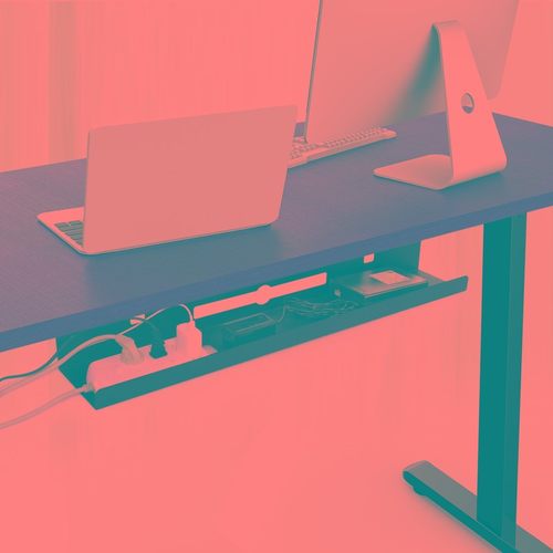 办公桌穿线槽会议桌走线管办公桌走线槽升降桌配件底藏线理线管