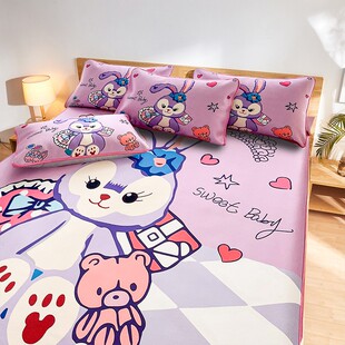 冰丝凉席三件套可水洗机洗儿童夏季学生宿舍单人上下铺床笠款定制