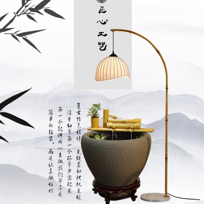 陶瓷鱼缸专用灯古法养鱼聚光水族仿太阳LED全光谱水草植物补光灯