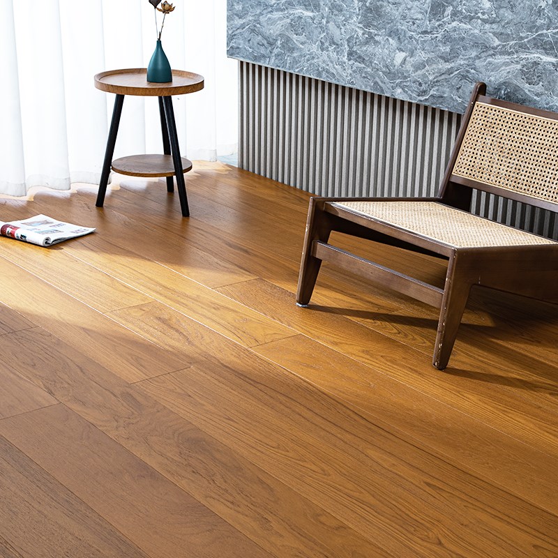 纯三层橡木1.9米大板原木色实木复合地板15mm地暖锁扣家用ENF环保