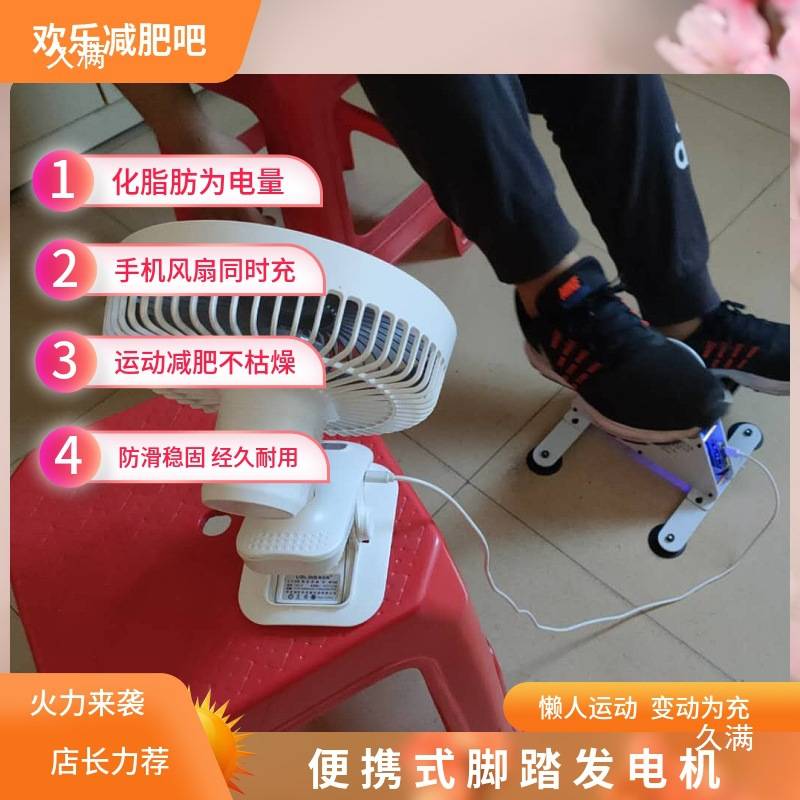 脚踏发电机 脚踩发电 手摇发电机 健身发电 训练器 动感单车