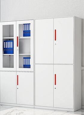 办公室文柜件铁皮柜资料凭拆证柜装带锁钢储物柜矮柜JFG收纳制柜