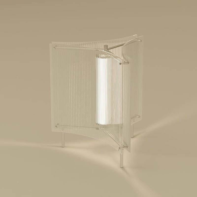 意大利简约璃297餐厅吊灯高设端计感玻极简办公前台展室厅长条瓦