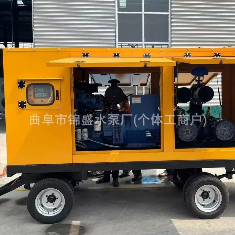大吸力抗自洪车排涝灌大柴油机吸泵移动泵抽KQB水泵防汛排水喷设