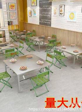 不钢桌子特锈厚摆URK摊折叠桌宿舍出租房吃饭夜市户外写桌字便携