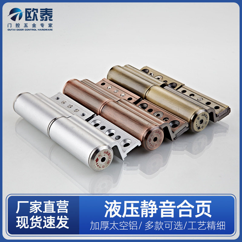 断桥铝隐形门合页自动关门闭门器液压缓冲阻尼弹簧铰链暗门静音