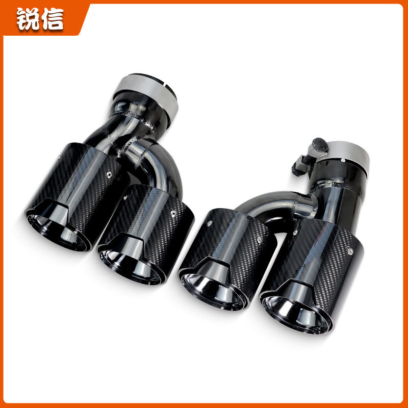 汽车排气管适用于宝马5系525i 528i 530i G30 G38改装碳纤维尾喉