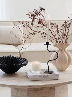 法式中古黑色果盘树脂装饰品件艺术摆桌收纳可茶面ali-7983几果盆