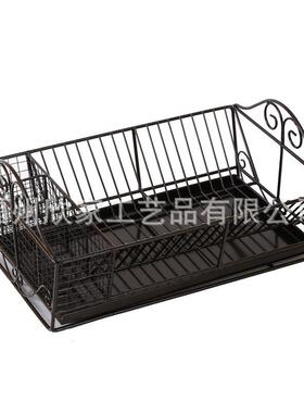 具沥水收纳架餐艺高温XJDS-004漆家厨房沥水篮大容量用防锈工铁艺