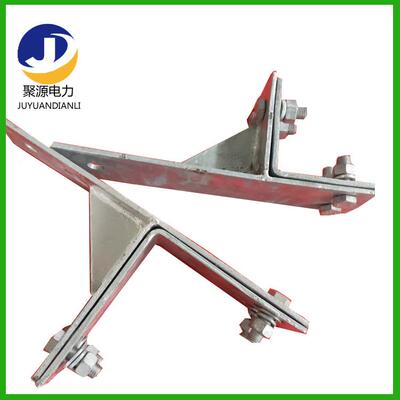 镀双孔延长孔直紧固件塔用直线线夹电力塔用热扁锌铁电80302力线