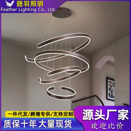 客厅轻奢吊灯大气中山新款灯具餐厅灯现代简约卧室灯吊灯创意个性