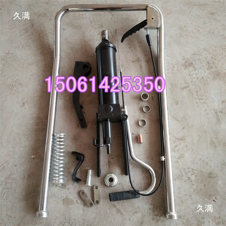 升降油缸油泵升降手动升降平台脚叉车配件液压油缸踩剪叉式手压泵
