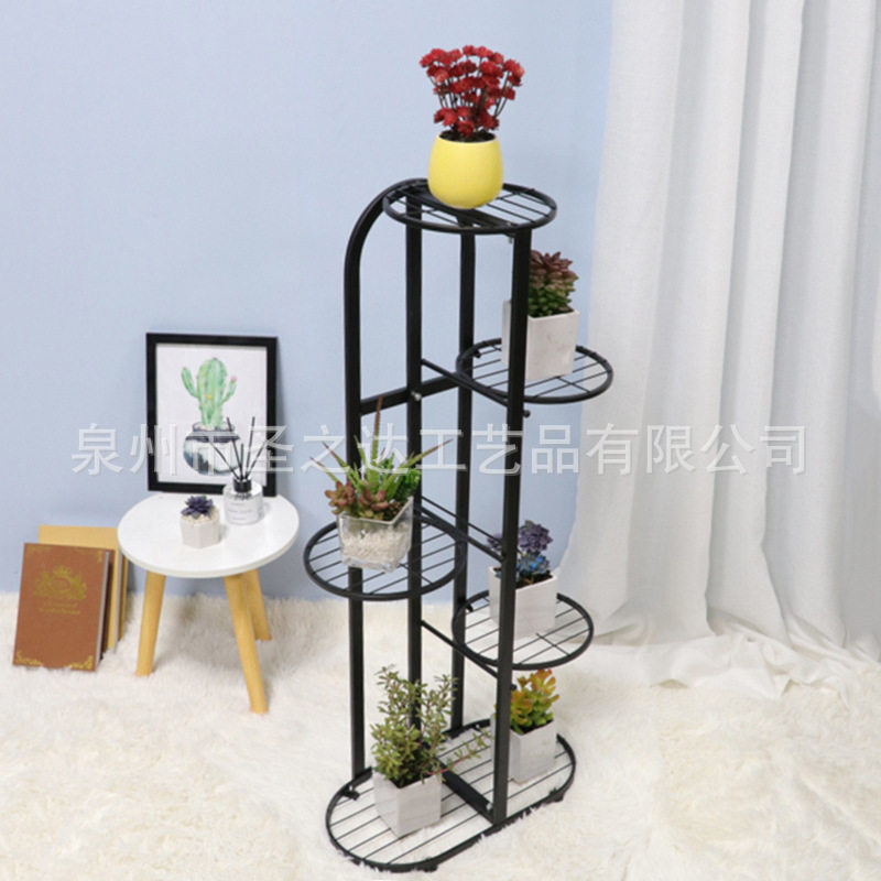 多层铁艺室内阳台客厅花架子置物架落地式植物架绿萝盆栽花盆花架