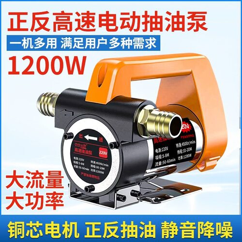 电动抽油泵12v24v通用220v柴油泵小型正反全自动自吸式泵一件批发