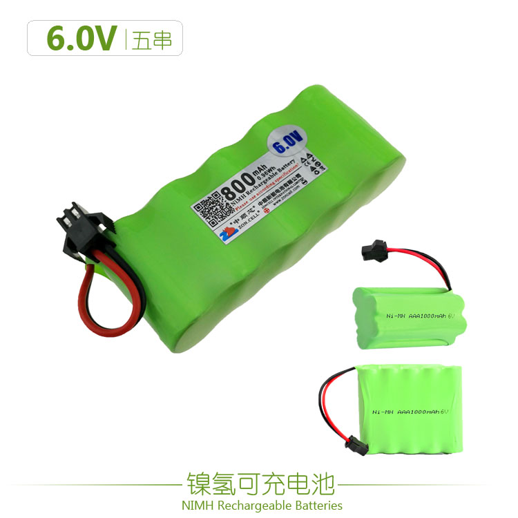 儿童弹射电动车船接收舵机矿灯头灯镍氢可充电池组V