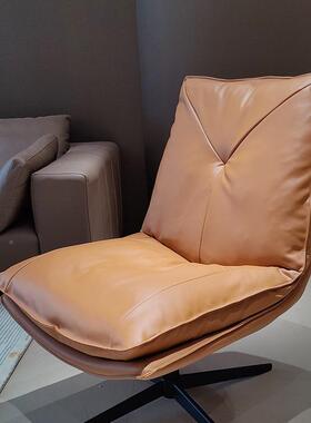 公民用沙发轻办家用客厅旋44524转单人阳台懒奢人躺椅网红卧椅室