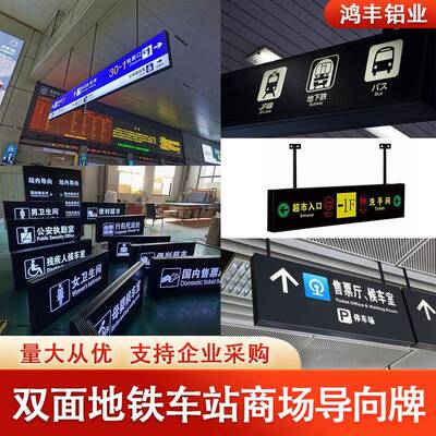 地商导向指示牌双面灯箱下广车库停车场地铁镂HF01空场导视led告