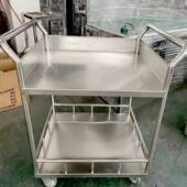 厂家直销加厚工厂静电车间不锈钢推车 不锈钢防静电多层车