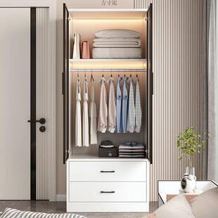 衣柜用橱现代轻奢柜子儿童玻QML璃门经济型工出租房家卧室小户型