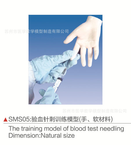 SMS05验血针刺训练模型（手、软材料）