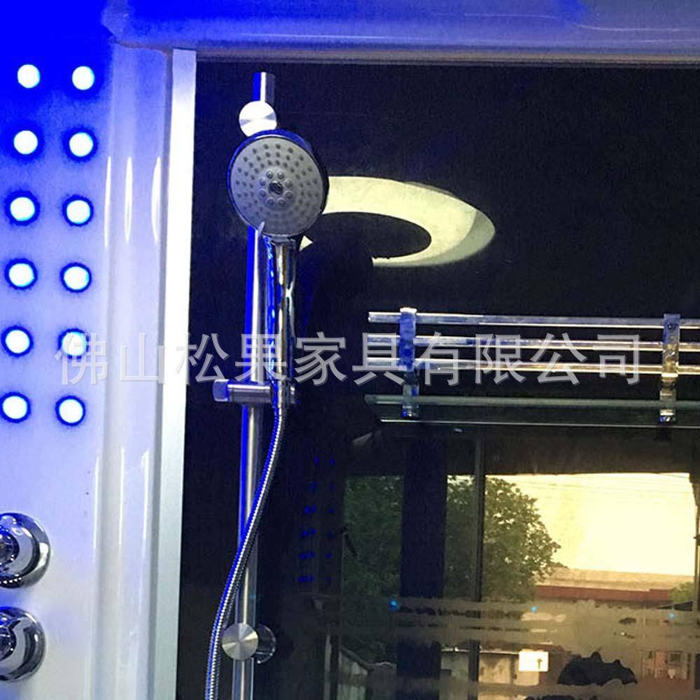 三璃角圆弧洗整26917体淋浴房一体家用干湿浴室玻扇形封闭澡间蒸