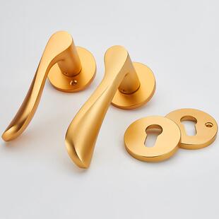欧式金色实美心门锁卧太空铝室门锁木门房门锁室内家用把手锁执手