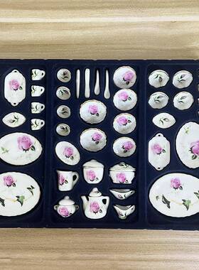:1Doll275hou套se娃娃屋迷你1茶具装陶瓷2过家家玩具微缩食玩