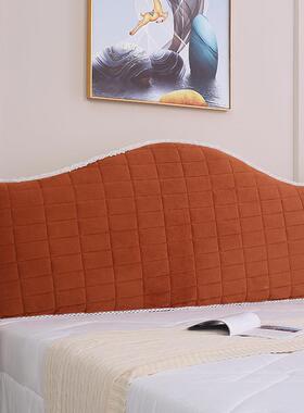 欧式罩加厚床罩不规则形圆弧异形布艺皮床头靠背头防尘罩BPX新款