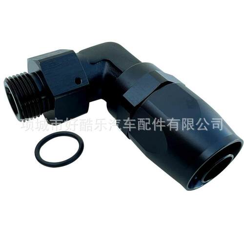 90度AN0O-AN1ORB锻造铝合金机油管油冷散热器1器接头FARHORG2EDHS