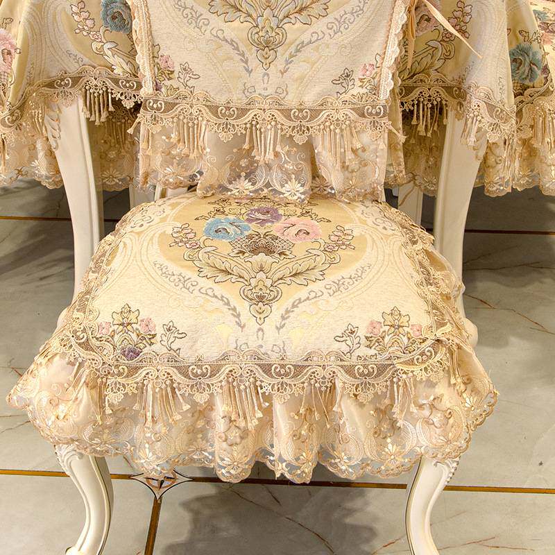 椅垫椅套罩欧式餐桌椅子套罩餐椅坐垫套防滑可拆洗美式椅子垫桌旗
