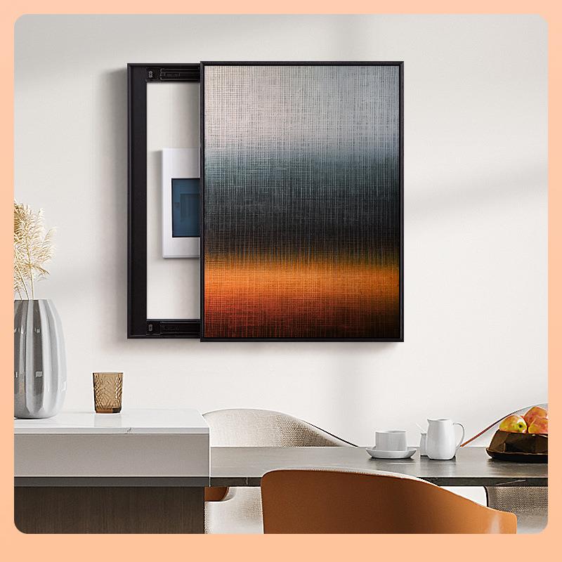 迷梦色现代简约象电表箱蒙装配电遮挡开饰关盒遮丑箱挂画喷F76THM