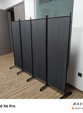 折叠滑轮屏屏风移带滑轮屏风折叠带带滑轮IBK屏风动公室带滑轮风
