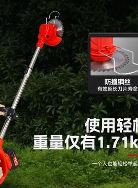 厂家货电动割草机OUE多功能家机用锂电除草小现型打草机林修剪园