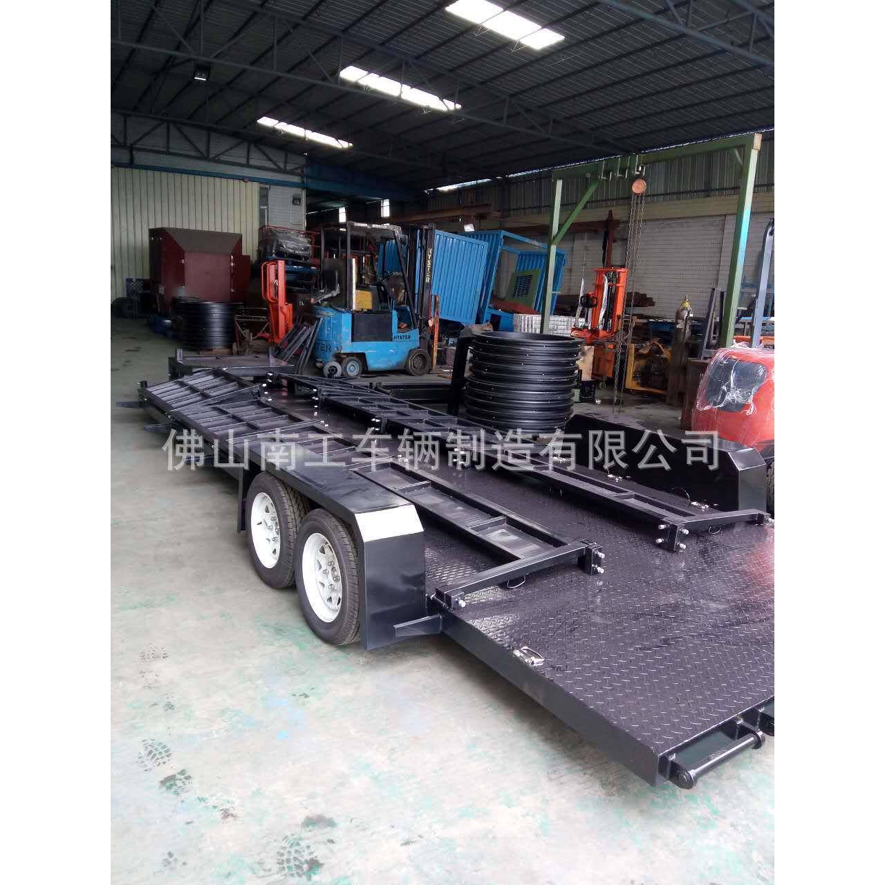2T平板广车影视景公司外拍摄专告用拖车NGTT02底盘