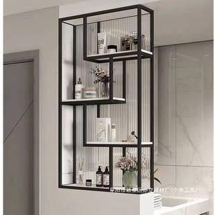 厂家直销卫生间洗手台半墙隔断屏风洗漱台边柜轻奢半墙置物架铁艺