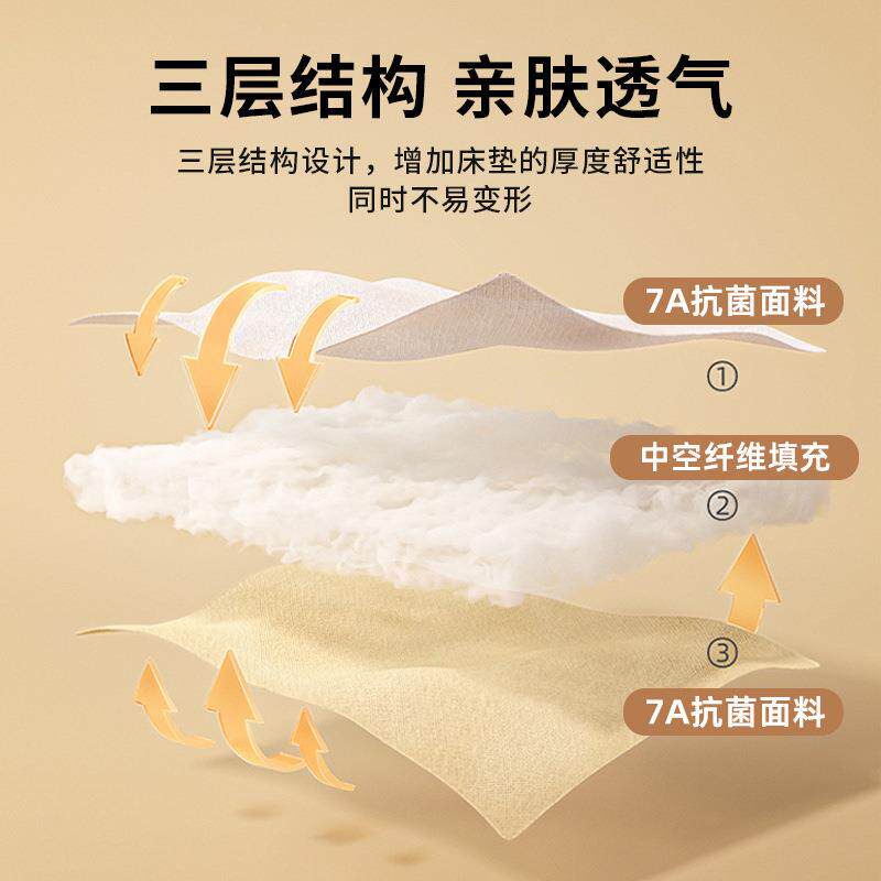 褥垫软zcx垫家用宿卧室床垫遮盖物厚垫褥铺底加四季褥床子学生舍