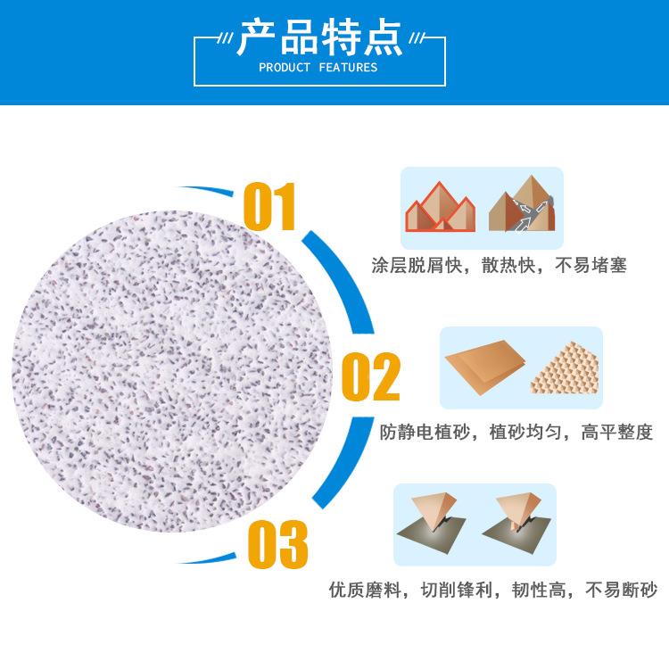 圣龙牌涂层干磨砂120#纸进堵口蓝乳胶纸漆漆面木沙门防打磨油皮