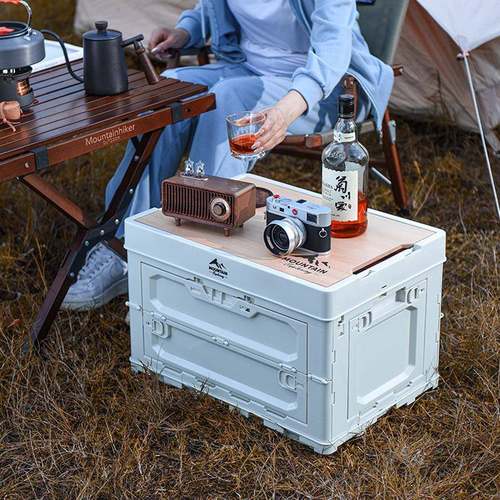 户67外箱露储营箱侧纳开叠收箱汽车折后备箱家用野营车载物整理箱