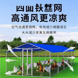 鸡棚鸡笼鸽子遮户RBY外家禽养殖笼雨棚骨架挡风防防晒简易棚搭建
