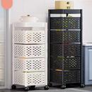 家用菜可旋转厨房置物架多层果蔬子收纳箱落篮地方框置物可动方形