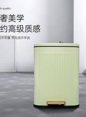 垃带圾VDD桶家用2025新款轻奢厨房卫生间量厕客厅不锈钢大容脚所