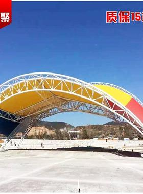 厂2012211家生产长膜构结景垫观棚江张拉膜雨棚寿重庆车棚汽车棚