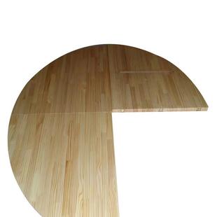 4分全实折圆叠圆桌面形家用餐桌四拼圆桌大SPF1.4米1.木6米1.8米2