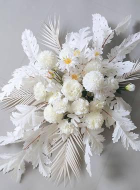 仿真排花装牌饰品GMH2409A跨拱门装饰花粉路引迎宾花水花境色婚礼