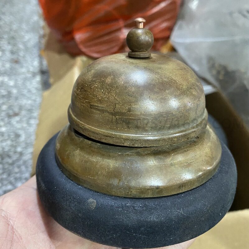 民俗古玩老式吧台钟响铃钟传唤铃叮咚铃铜钟撞铃收藏摆件