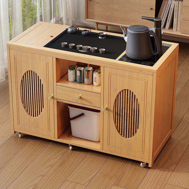 移动茶桌家用茶台无品牌/烧水壶一茶体水柜茶车阳台非实木茶几茶